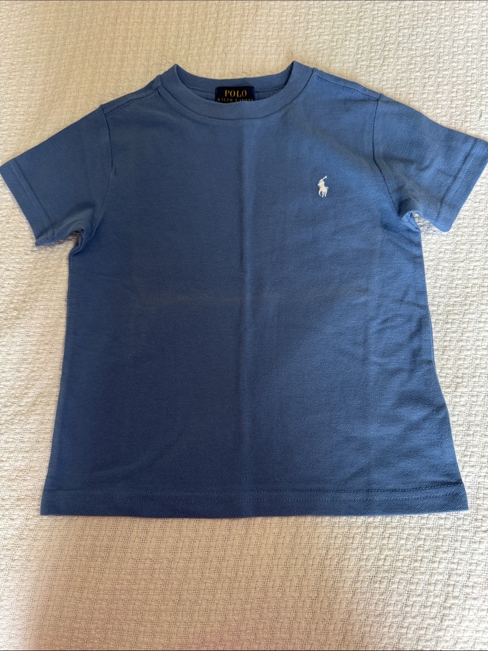 Polo by Ralph Lauren Kids Short Sleeve Tee - Blue with White Logo